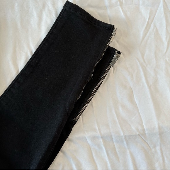 Levi's Mile High Black Moto Ankle Jeans | Black - Picture 8 of 10